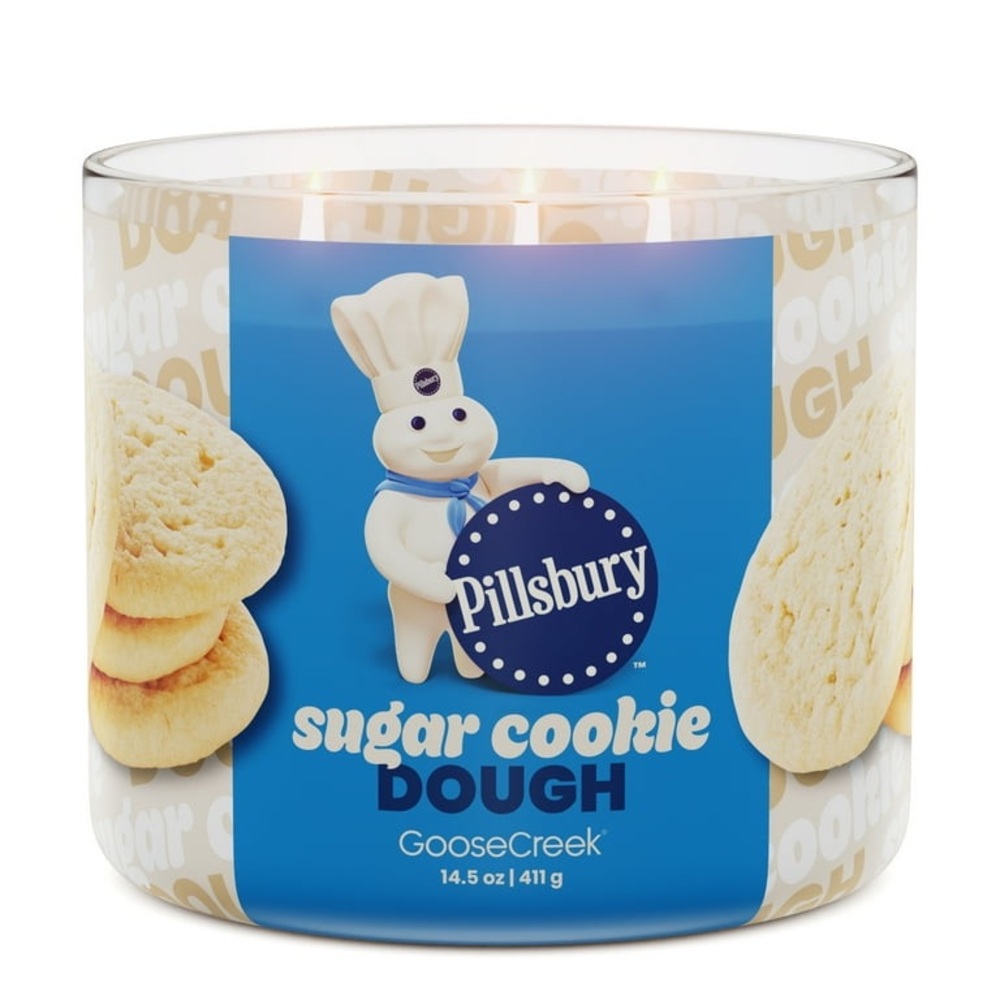 NEW! Goose Creek 3-Wick Pillsbury Sugar Cookie Dough 14.5oz Candle